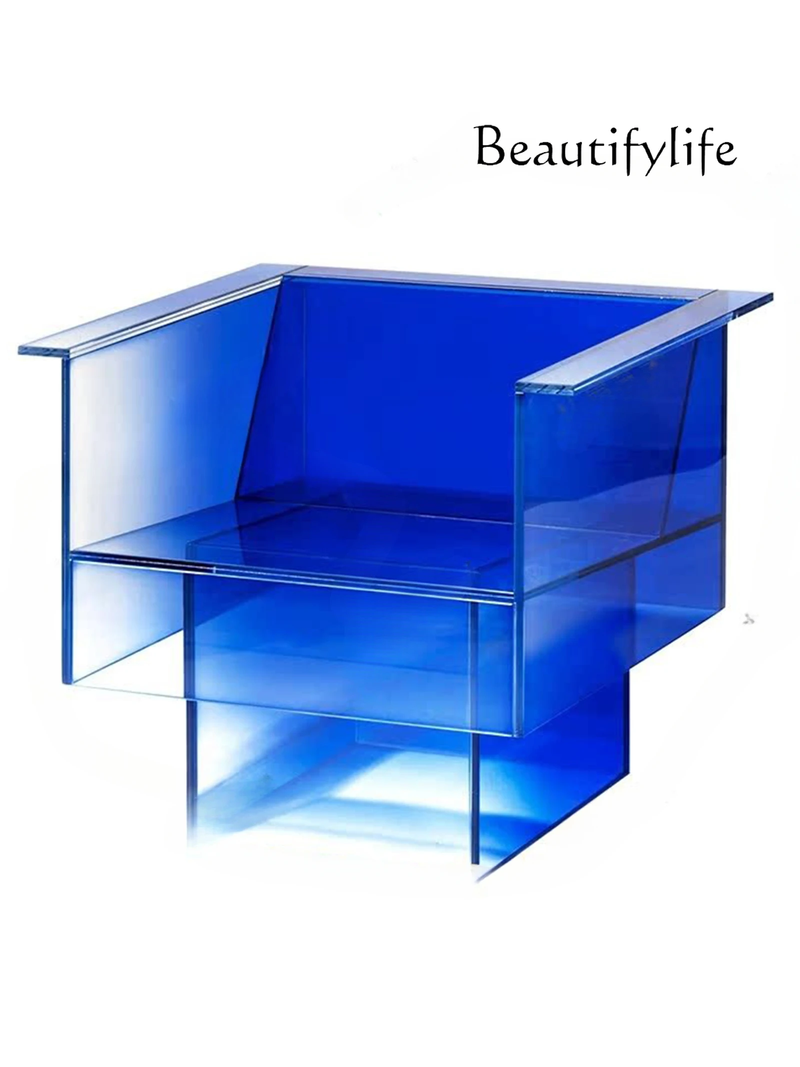 

Nordic Minimalism Acrylic Transparent Single-Seat Sofa Chair Modern Light Luxury Designer Model Leisure Chair