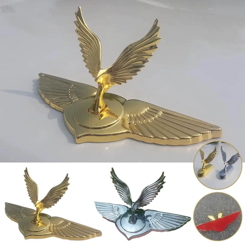 Eagle Car Ornament Badge Front Cover Logo Auto Sticker Decor Car Bonnet Pasted Emblem Modification Accessory