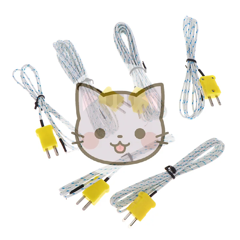 

Термопара-датчик типа K с длиной кабеля 0,5-10 м для измерения температуры, тестер-кабель для мультиметра