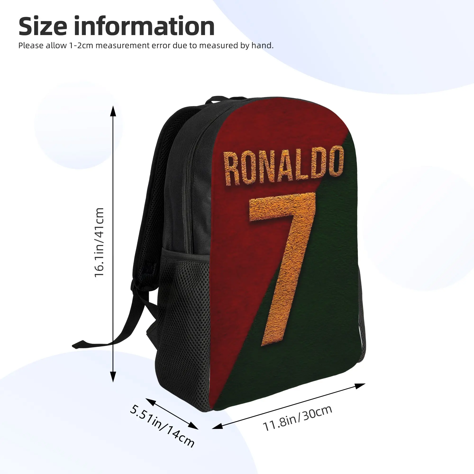 Dynamic Soccer Player Backpack Boy Girl R-Ronaldos 2026 Lightweight Backpacks Polyester School Bags High Quality Rucksack view 5