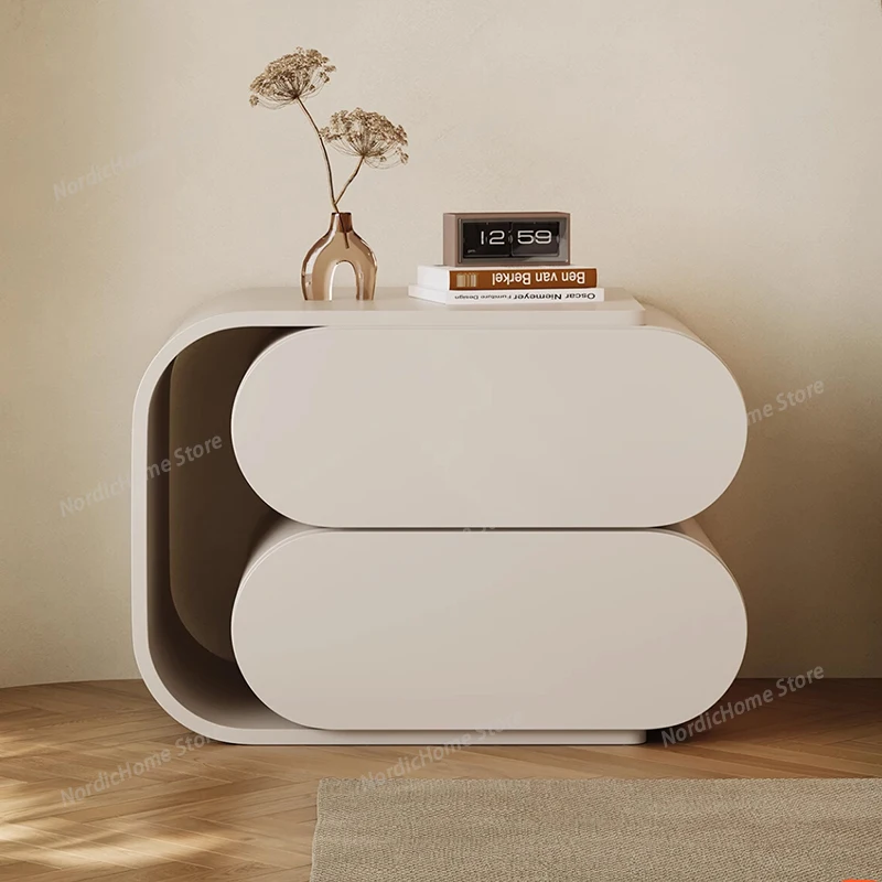 

Mini Comfortable Nightstand Simple Trendy Unique Cabinets Drawers Nightstand White Corner Mesa De Noche Space Saving Furniture
