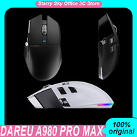 Dareu A980 Pro Max Wireless Mouse Tri-Mode Star Flash Wired 8khz Wireless 4k Ergonomic Paw3950 Customized Gaming Mouse Laptops