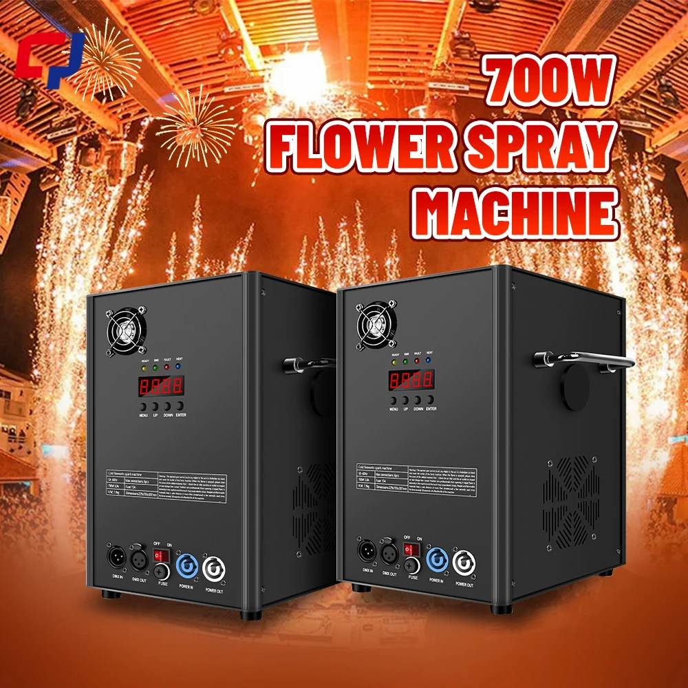 

2PCS 700W Cold Spark Machine DMX512 Stage Effect 500W Cold Fireworks Machine Spark Machine For DJ Disco Perform Show Wedding