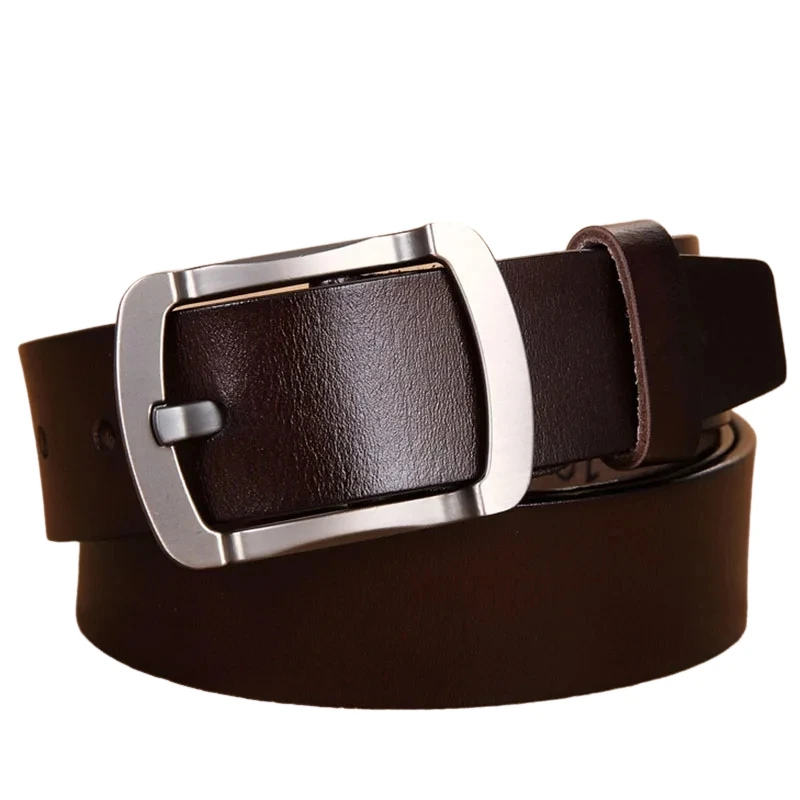 Plus Size 130cm 140cm 150cm 160cm 170cm Large Long Size Belt Men Genuine Leather Alloy Pin Buckle Belts for Male Vintage Strap