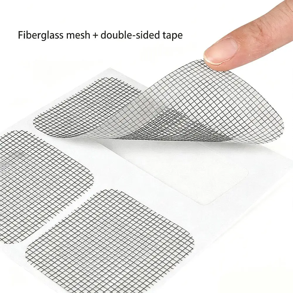 10 Stück Fiberglas-Fliegengitter-Reparaturpflaster Fenster-Fliegengitter-Reparaturaufkleber Anti-Mücken-Netz Türgitter-Moskitonetz-Patch – Detail 25