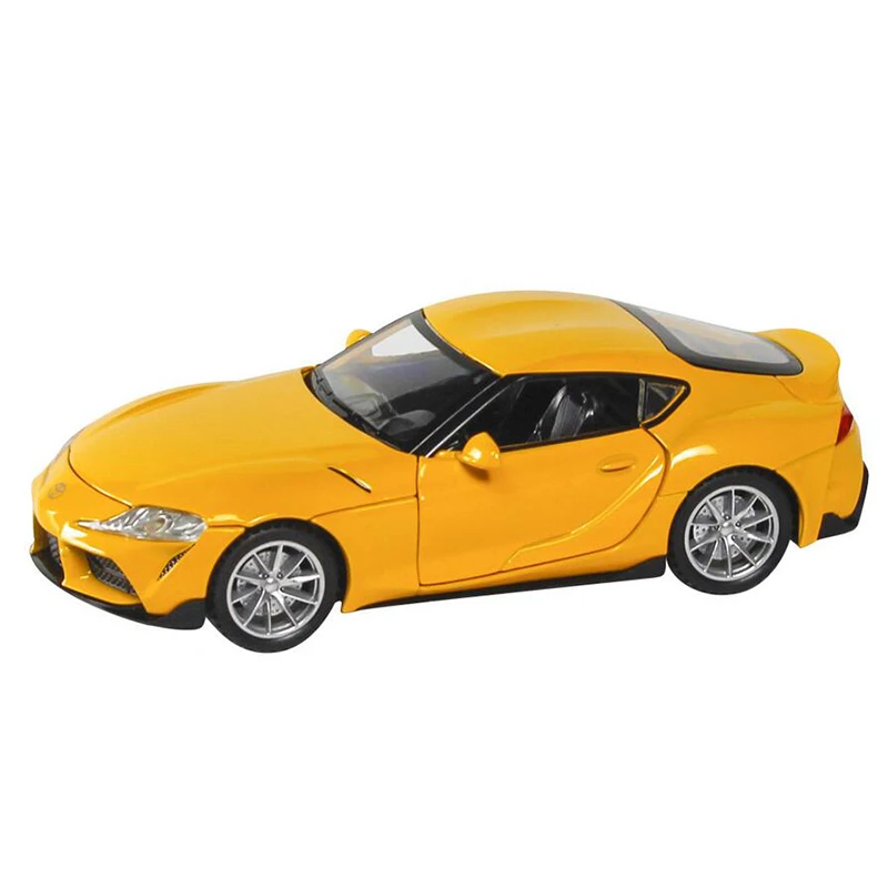 1:32 New Arrival Toyota Supra Pull Back Car Diecast Car Metal Model Toy with Sound and Light Vehicle Car Model Kids Car V229