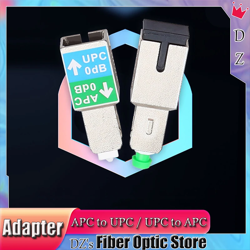 Adaptador de fibra óptica, atenuador de modo único, conversión recíproca de dos tipos de conectores, 0dB SC/UPC-SC/APC, 1310nm, 1550nm