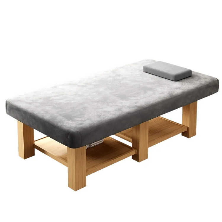 Large beauty Thai massage bed Solid wood beauty bed Health center special sauna bed for physiotherapy