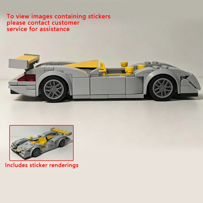 

Speed Racing Car Model MOC Building Bricks R8 WEC IMSA Le Mans Modular Technology Children Holiday Gifts Assemble Toys Suit