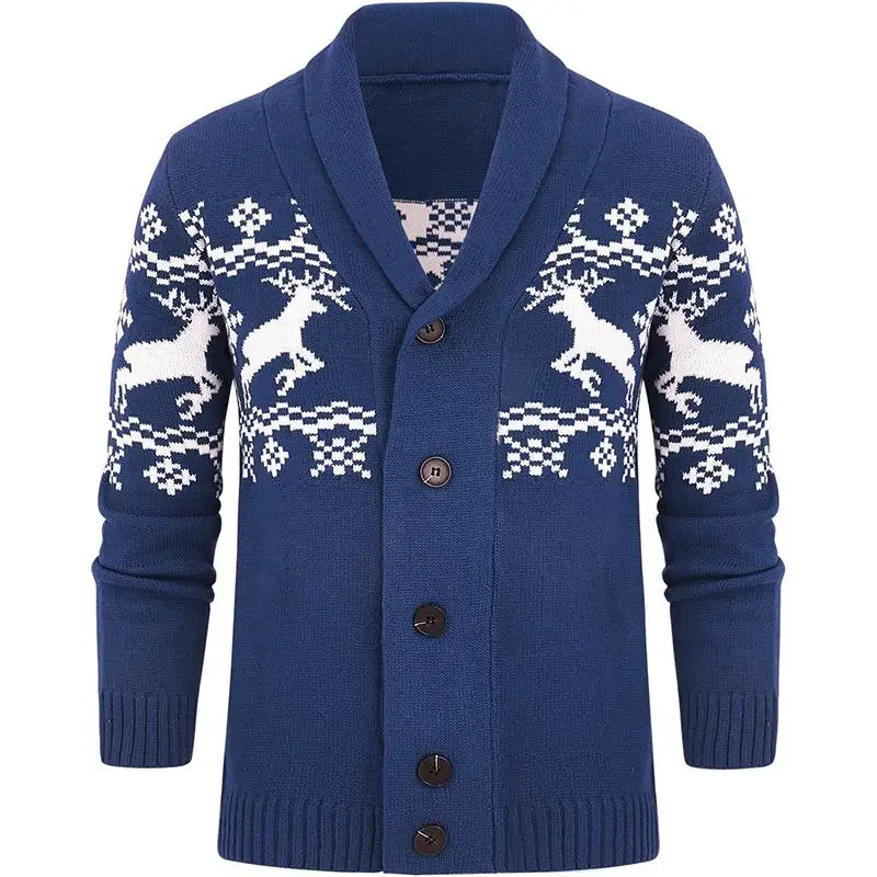 

Casual Knitted Cardigan Men's Jaet New Sweater Faion Urban Sle Thiened Long Sve Collar Open Cardigan