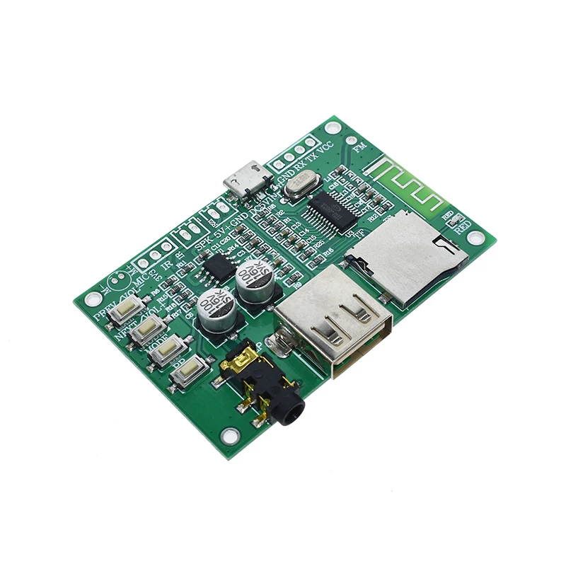 BT201 podwójny tryb 5.0 Bluetooth bezstratna moc dźwięku płyta wzmacniacza moduł karty Tf U dysk Ble Spp Port szeregowy przezroczysty Trans