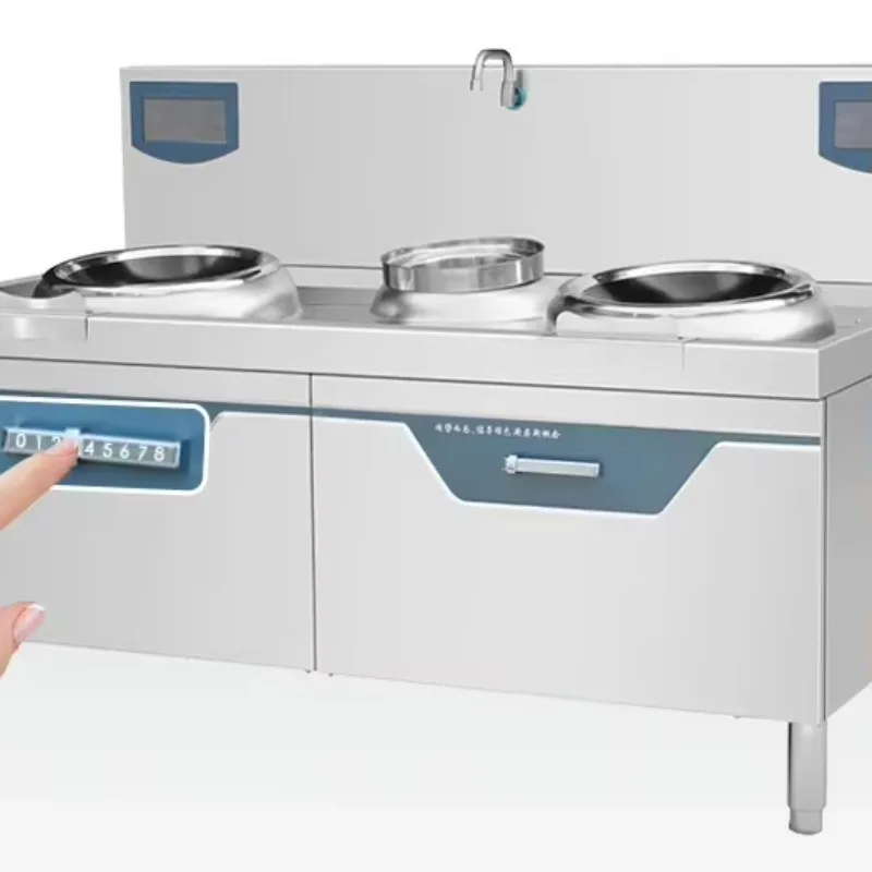RTK Commercial High-Power Stainless Steel Induction Cooking Wok Stove for Hotels Restaurants and Community Canteens
