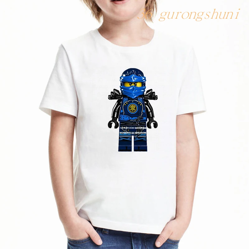 cartoon clothing t shirt boys shirts Ninja print graphic kids tshirt boy t-shirts summer tops for girls shirts children clothes