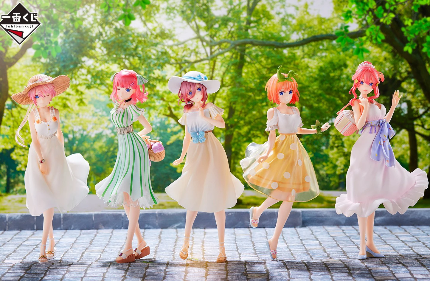 Judai Original Bandai Ichiban Kuji Gotoubun no Hanayome Nakano Ichika Nino Miku Yotsuba Itsuki Summer Dress Action Figure Toys