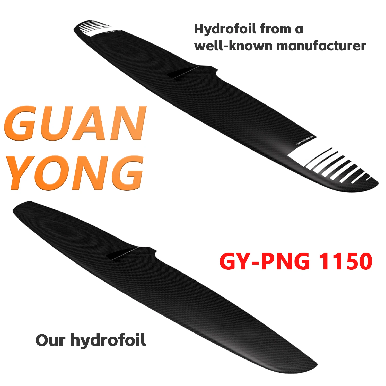 hit productHot Selling PNG 1150 Carbon Hydrofoil Wing Pump Glide Wings E-Foil Windsurfing Kitesurfing Water Sports Surfboard Win