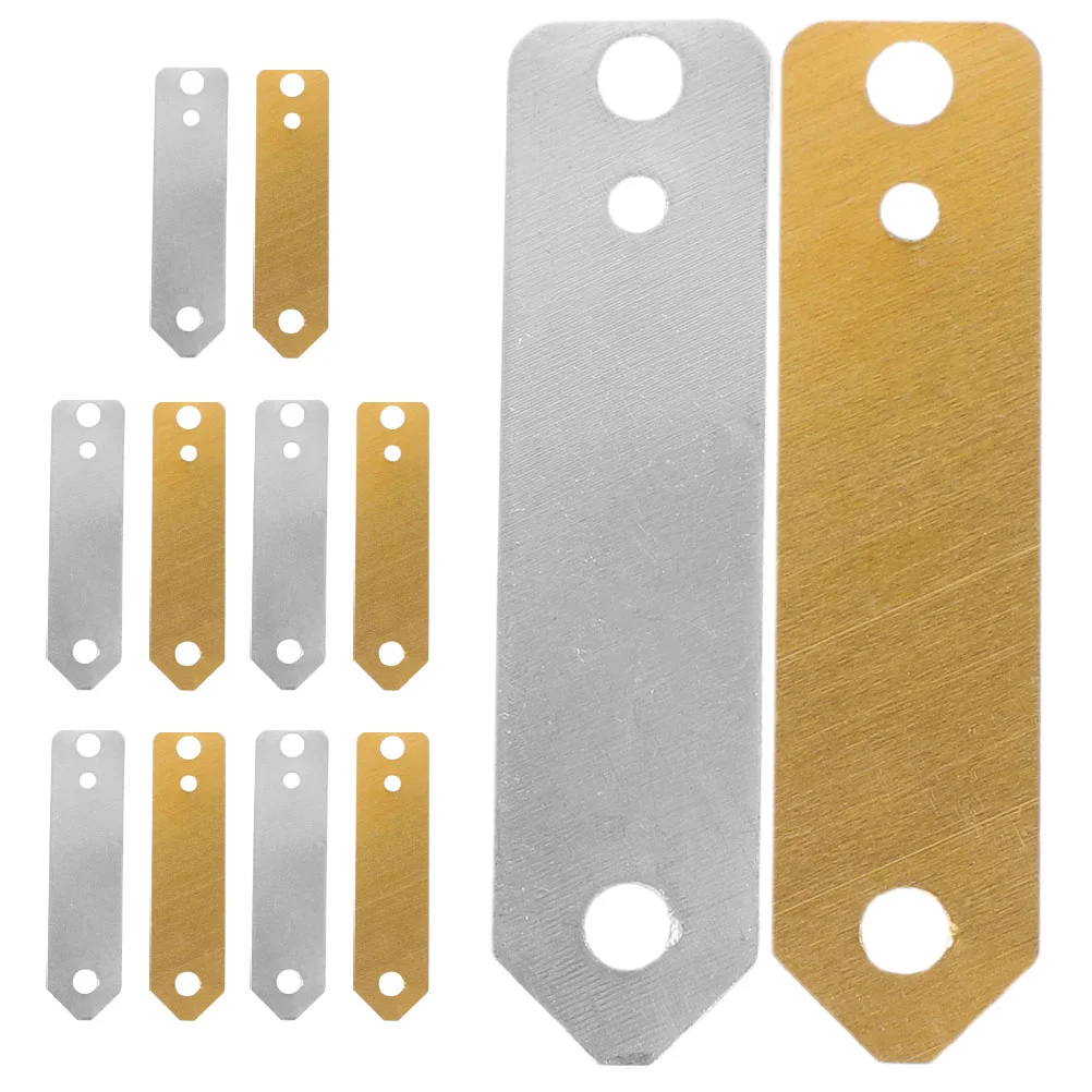 12 Pcs Electrode Sheet Rv Hot Water Heater Anode Copper Strip Zinc Nickel Plated