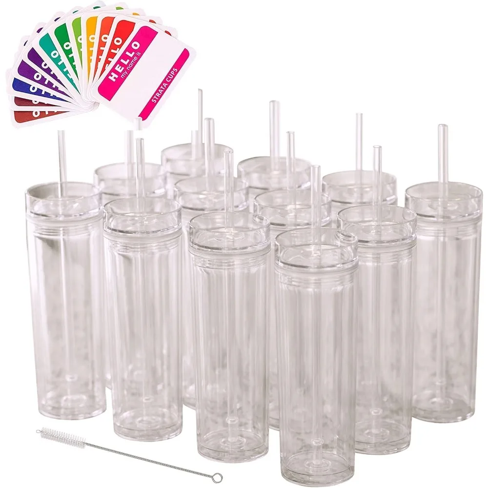 24-gobelets-skinny-transparents-avec-couvercles-et-pailles--gobelet-transparent-a-double-paroi-reutilisable-de-16-oz-avec-couvercle-et-meilleur
