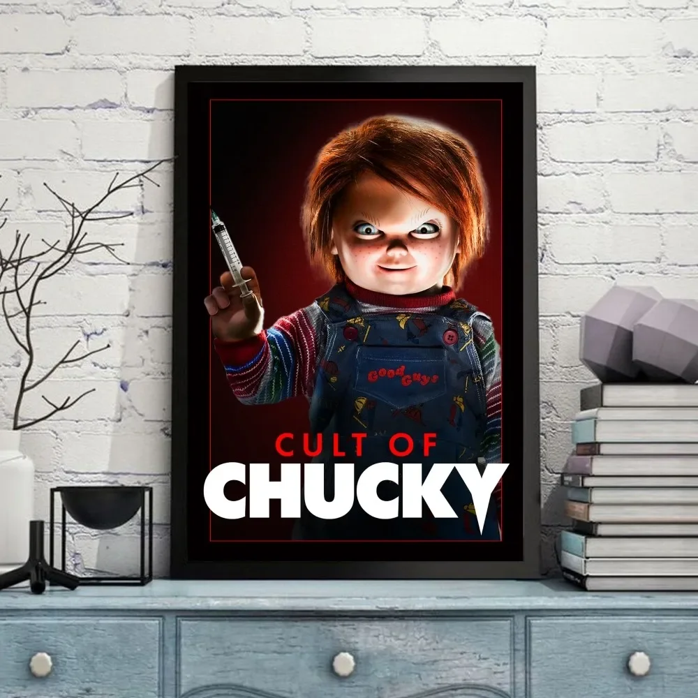 B-bride of C-chucky Poster Self-adhesive Art Poster Retro Kraft Paper Sticker DIY Room Bar Cafe Vintage Decorative Painting