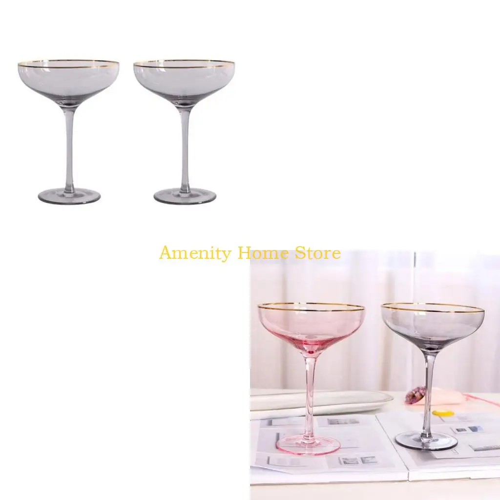 F26C Old Fashioned Champagne Glasses Cocktail Glasses Goblet Beer Glass Cup Ornaments