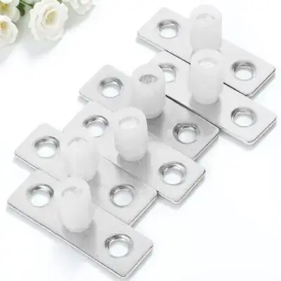 6 قطع من دليل أرضية الباب المنزلق، مسار سفلي لباب الحظيرة شديد التحمل لخزانة الخزانة، عملية سلسة متوافقة مع متعددة #6