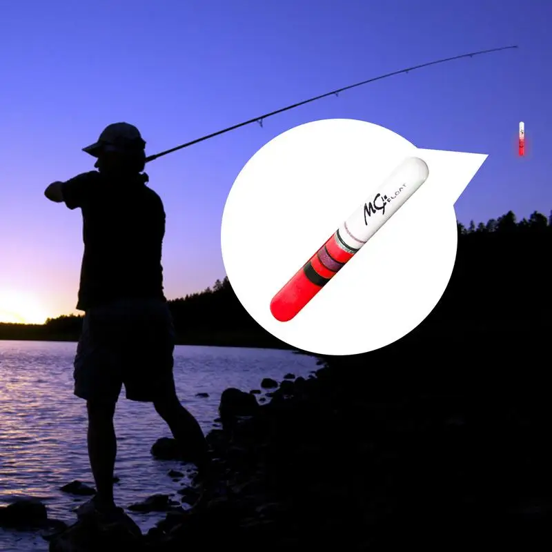 Lighted Bobbers For Night Fishing Fishing Glow Sticks Drift Sturdy Bright Fishing Floats With Optimal Fishing Weight For Carp