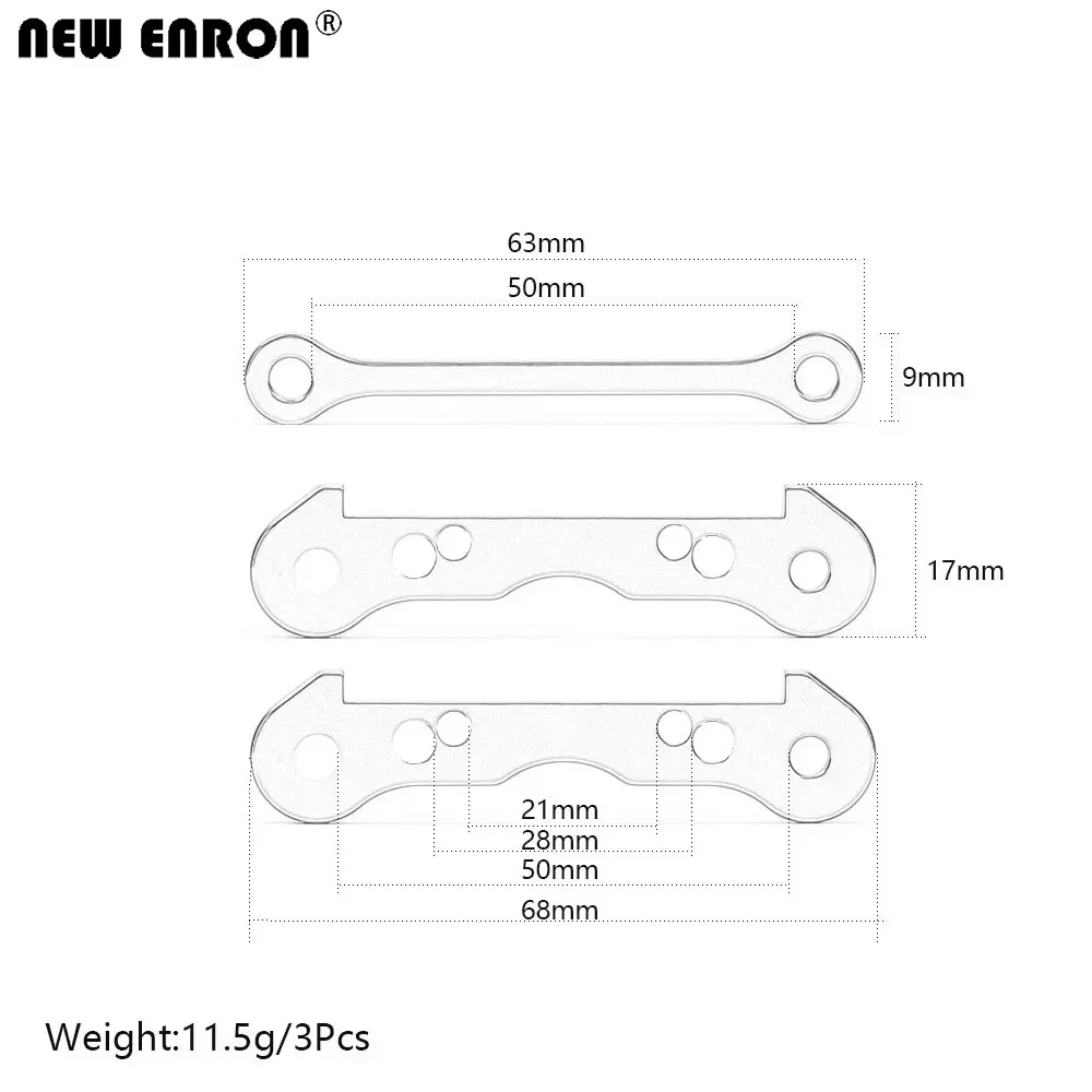 NEW ENRON Alloy Front & Rear Gear Box Arm Bulk 105891 105893 Upgrade Parts for RC Car 1/8 HPI Savage Flux X 4.6 XL 5.9 Super 5SC