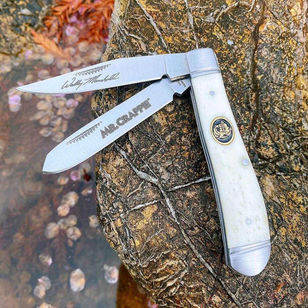 Watchman Knife Trapper Bone Slip Joint Multi Blade Folding Pocket Messer Classic Traditional Tree Hohe Qualität