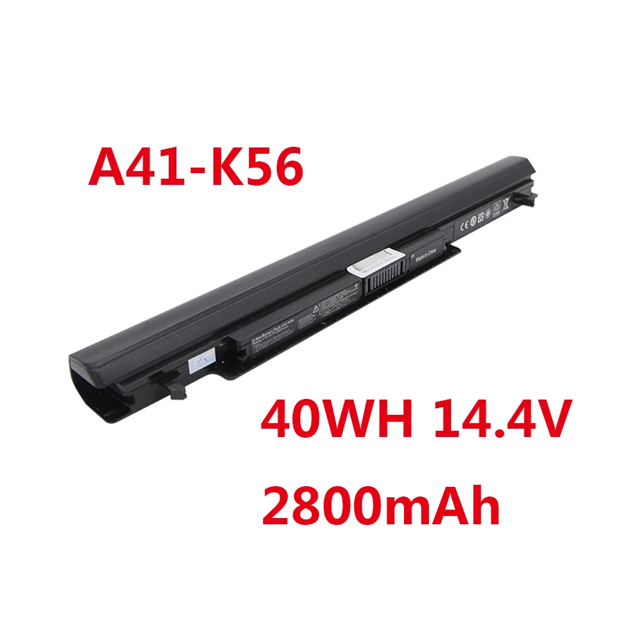 A41-K56 2800mAh 40Wh Laptop Battery For ASUS E46 E46CA E46CB K46 K46CA K46CB K56 K56C K56CB K56V R405CB R505 R505CB R550 R550CM