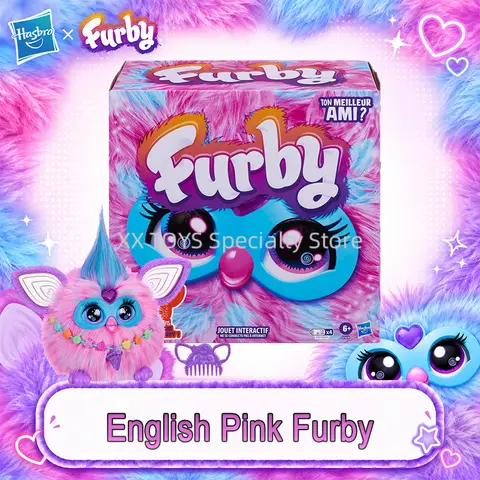 Original Hasbro Furby Glow in The Dark Galaxy Edition Electronic  Interactive Intelligent Plush Electronic Elf Talking Voice Toy