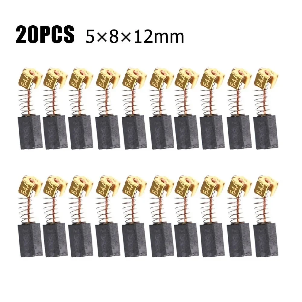 

10/20pcs For Electric Motor Carbon Brushes CB85 CB57 CB64 191627-8 Angle Grinder Graphite Brush Replacement 5x8x12mm