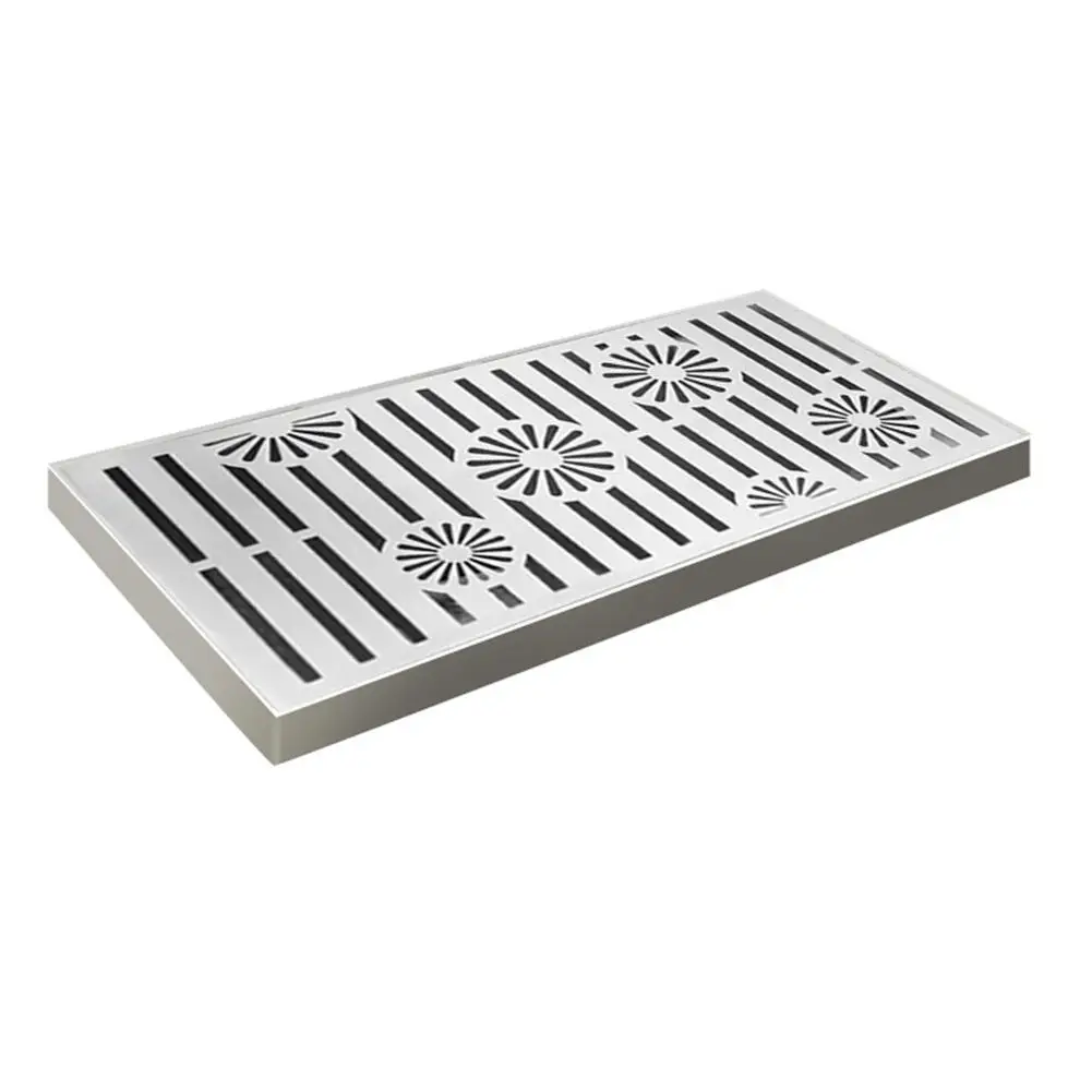 Outdoor Drain Grate for Effective Water Management Stainless Steel Construction with Slip Resistant Finish for Safe Use