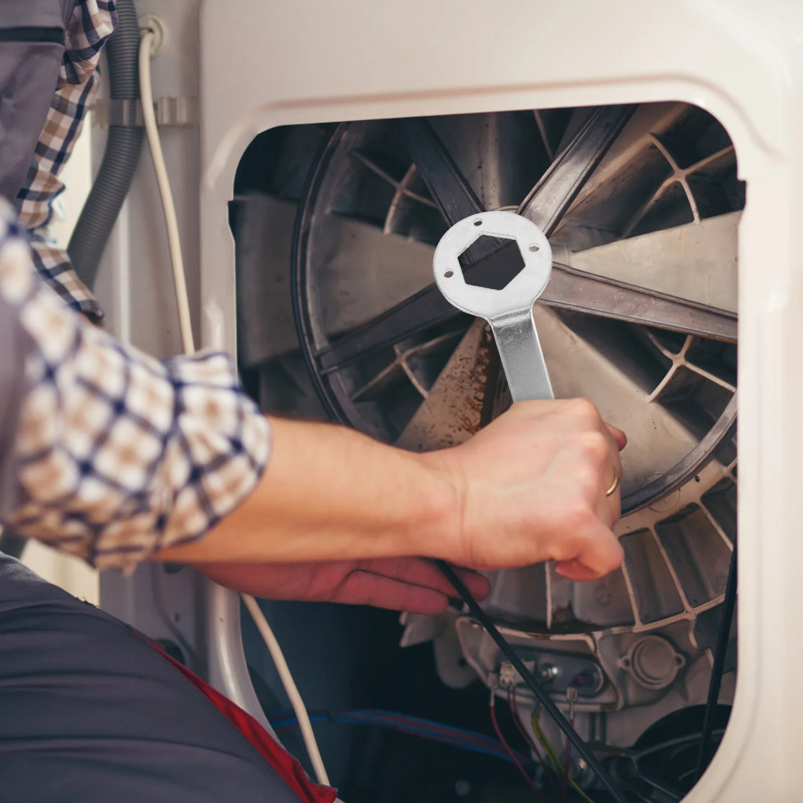 غسالة مفتاح البراغي مزدوجة نهاية عرافة حوض أداة قوية لإصلاح الغسالة السريعة غسالة وجع المفك المقبس #6