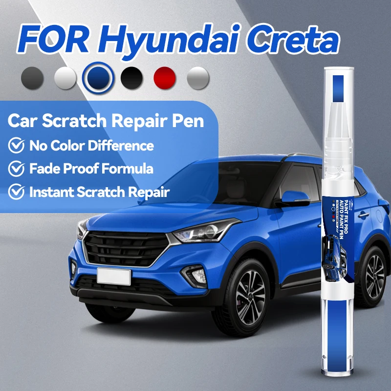 

Горячая новинка 2026: Автоаксессуары для Hyundai Creta – Карандаш для ремонта краски, средство для удаления царапин, DIY, черный, белый, синий, серый