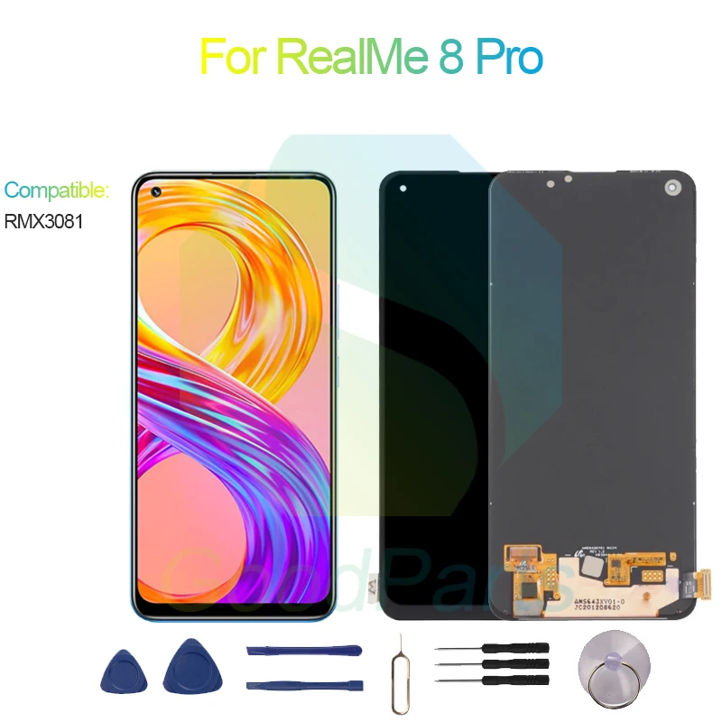 

For RealMe 8 Pro LCD Display Screen 6.4" RMX3081 For RealMe 8 Pro Touch Digitizer Assembly Replacement