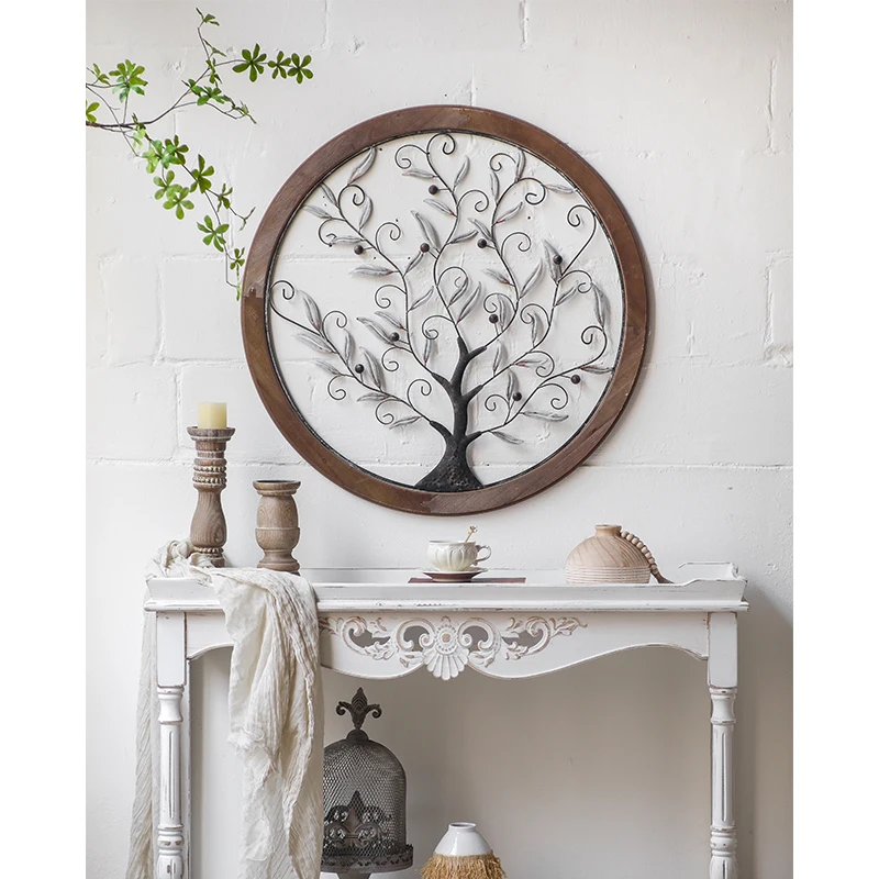 Tree of Life Wall Art, Metal Tree Decor, Large Round Wall Sculpture, Nature-Inspired Home Accent