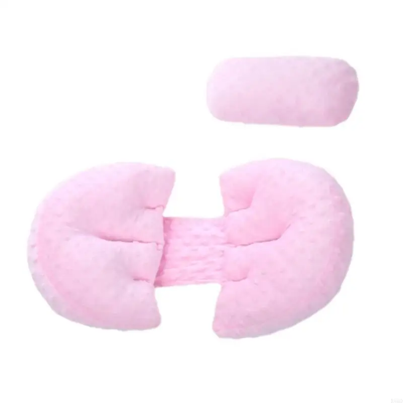 R66D وسادة التمريض منقط نمط وسادة داعمة للنوم القطن وسادة للجسم كامل وسادة داعمة للنساء الحوامل #4