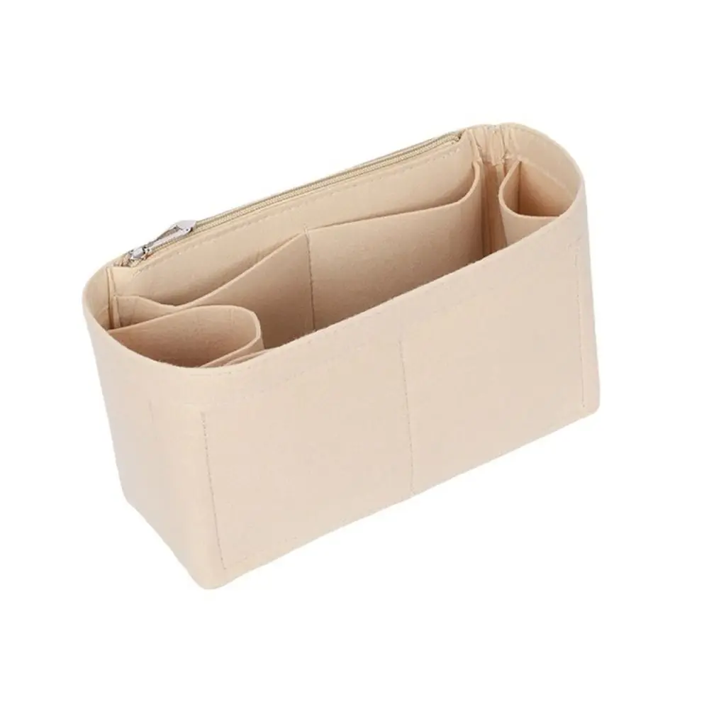 Felt Handbag Insert Bag Large Capacity Multi-Pocket Internal Bag Portable Bag Support Purse Liner for Loewe Puzzle