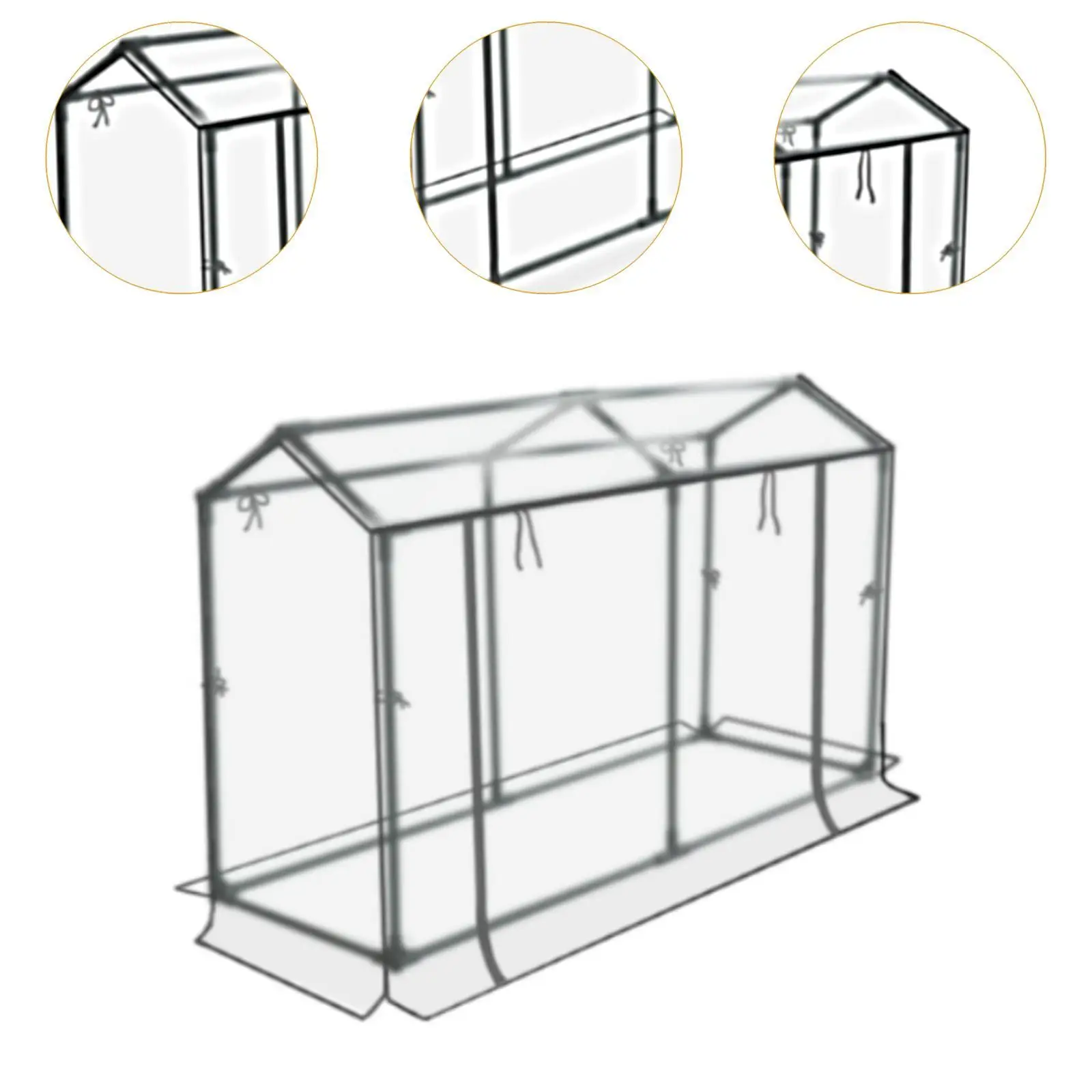 Mini Greenhouse Tent Heavy Duty Clear Nursery Plant Shelter for Garden Backyard Patio Plants and Seedlings