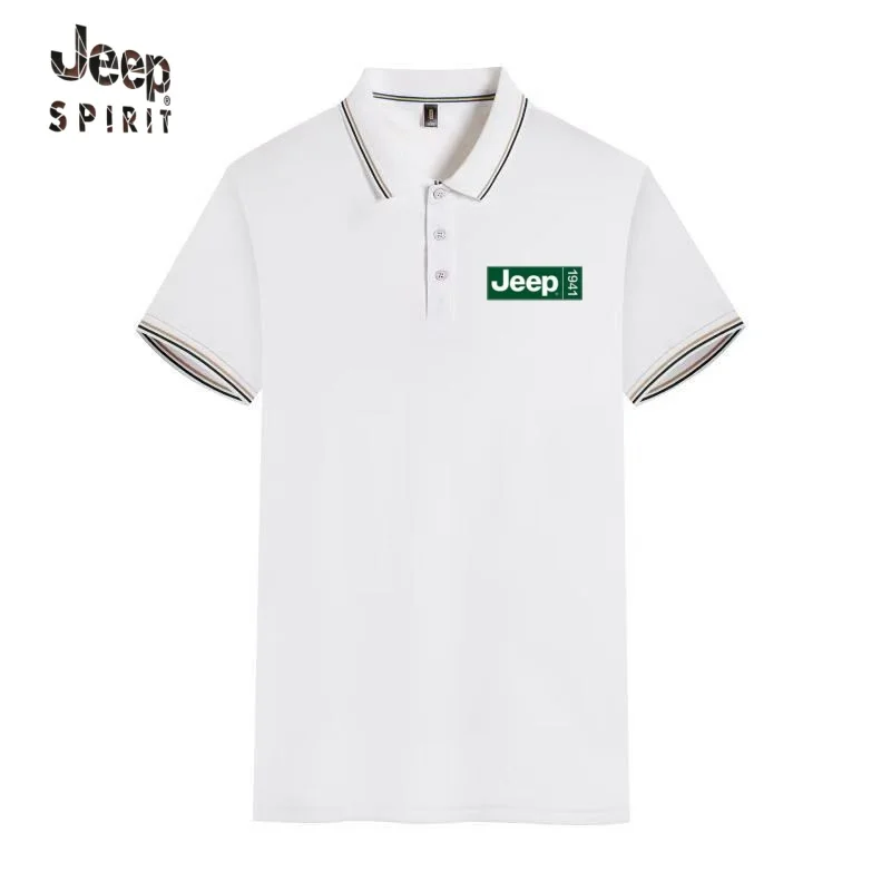 

Best-selling new high-quality Jeep T-shirts and polo shirts, men's business casual short-sleeved shirts with lapel design