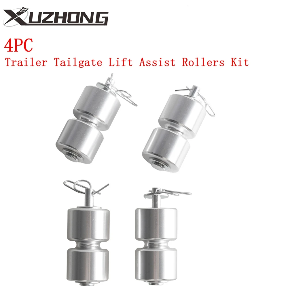 

4Pc Aluminum Alloy Rollers Trailer Tailgate Lift Assist Rollers Kit For Gorilla Trailer Tailgate GL1 GMNR925 Rollers Parts