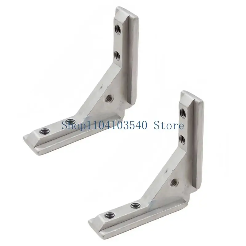 02DC Angles Slot Connector Fixing Hardware Aluminum Alloy Corner Bracket For Door Panel Frame Without Drilling Easy to Install