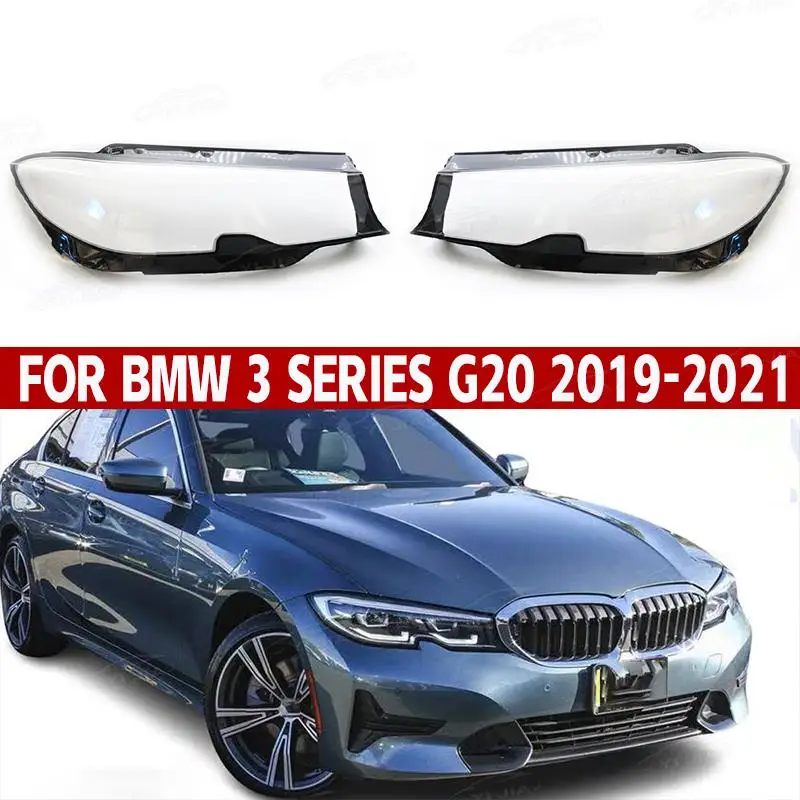 Left/Right Front Headlight Lens Covers For BMW 3 SERIES G20 2019 2010 2021 Headlamp Cover Shell