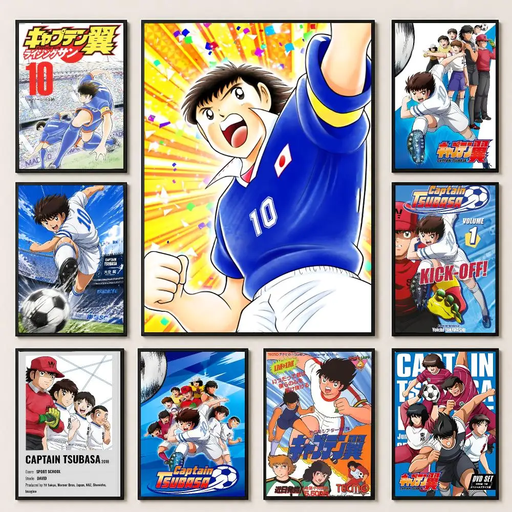 anime Captain Tsubasa Poster Poster HD Printing Premium Style for Home Decor for Bedrooms Hallways Cafes Gift