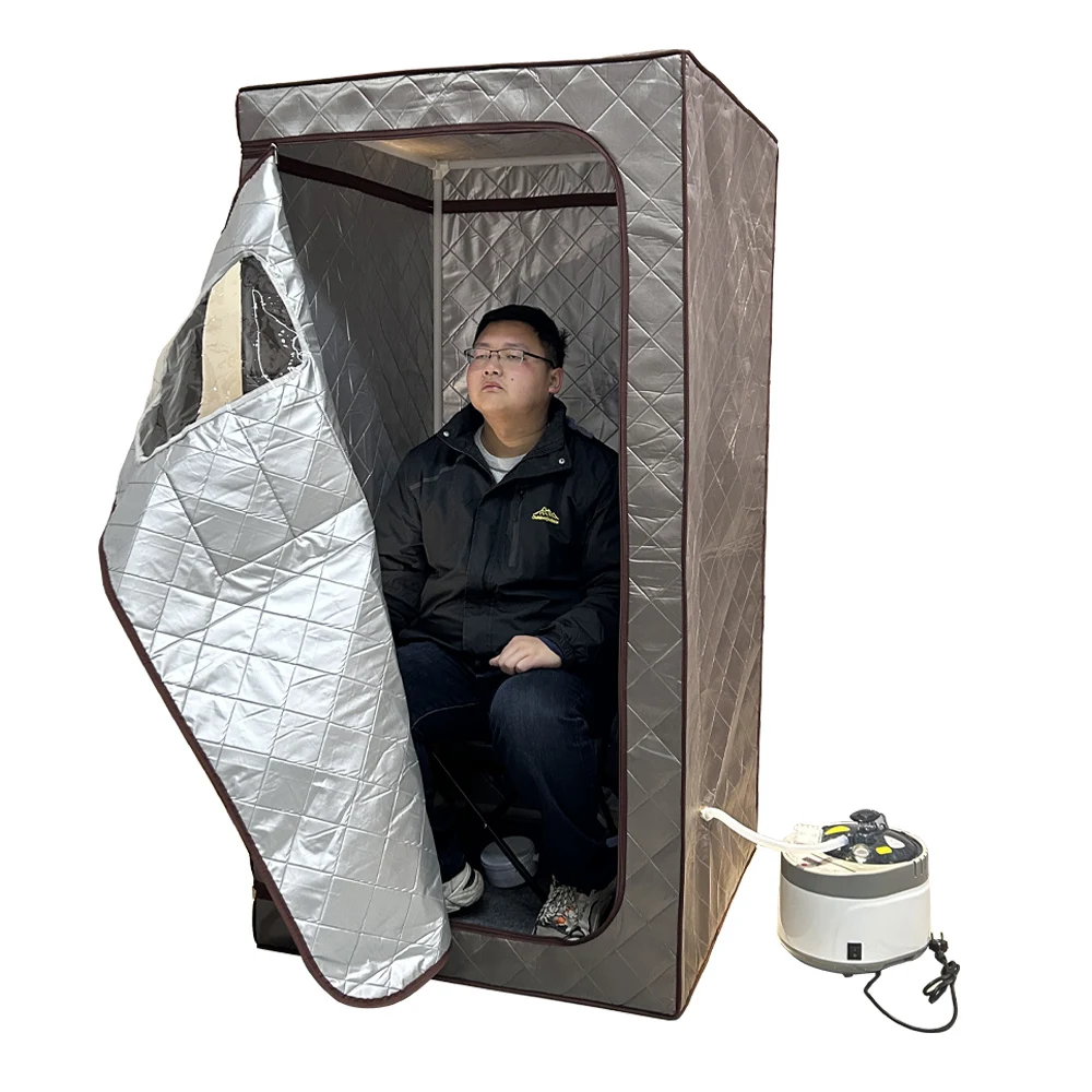 Portable Steam Sauna With W Steam Generation And Distance Timer Fumigation Sauna Box for Home Bath And Hydrotherapy