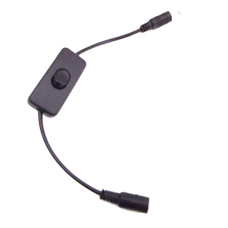 Câble de connecteur d'alimentation CCTV, 303, 501, interrupteur marche-arrêt, DC, USB, type C, femelle, mâle, fil jack 5.5x2.1mm, 5V, 12V, 24V