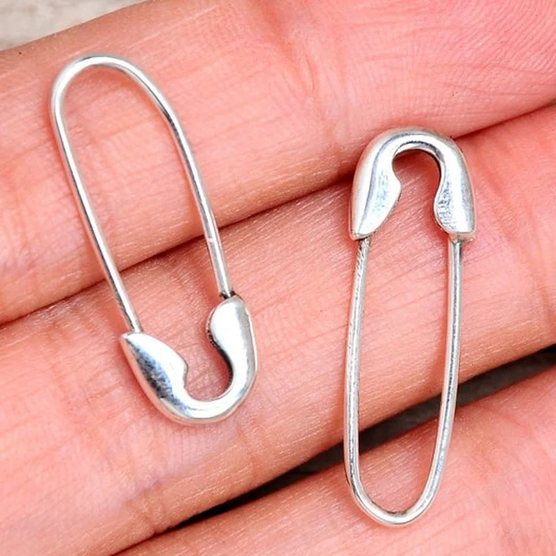 

Jianjie Women's Safety Pin Earings Simple Beauty Office Lady Style Earring Accessories New Korean Fashion Trend