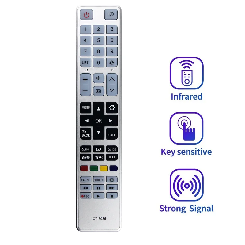 AB25 Replace CT-8035 Remote Control for Toshiba 40L3453DB 40L1653DB 32W3453DB 32W3451DB 32D3453DB 40L3451DB 40L3455DB