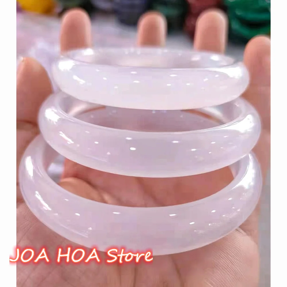 

Top Selling 100% Natural White Jade Bangle Handcarved Fine Jewelry Delicate Bracelet Handring Accessories Crafts Exquisite Gifts