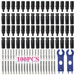 200/100/40/20/10/5 Pcs DC Solar Connector 1000V30A Panel Stecker IP67 waterproof  Connectors Kit for PV/MC Cable 2.5/4/6mm2
