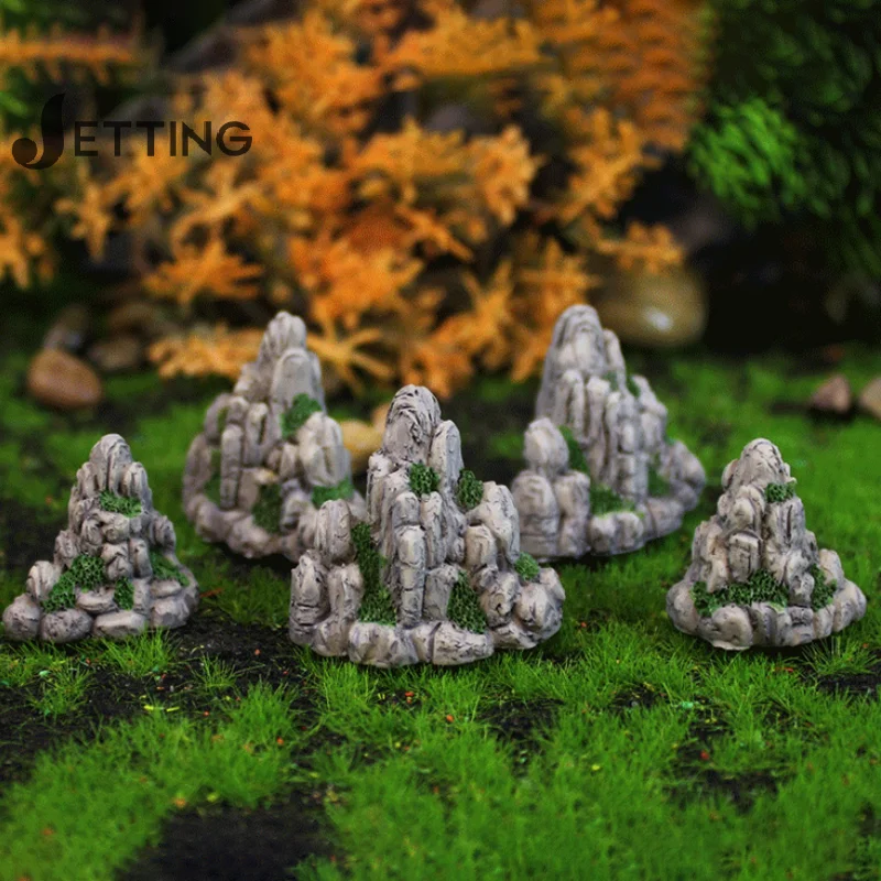 Mini Mountain Miniature Fake Stone Artificial Hill Toys Bonsai Ornaments Fairy Garden Accessories Home Decoration Aquarium Rock